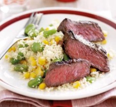 Moroccan beef with mixed vegie couscous | Australian Healthy Food Guide