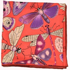 Loewe Scarf Butterflies Pink  Discount Women Designer Scarves Outlet | Como Milano