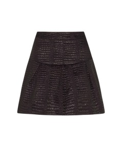 Croc Jacquard Tuck Mini Skirt by Cue