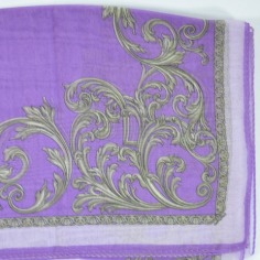 Versace Silk Women Scarf Purple  Discount Women Designer Scarves Outlet | Como Milano