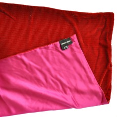 Giorgio Armani Red Pink Stole Scarf  Discount Women Designer Scarves Outlet | Como Milano