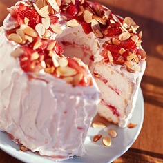 Strawberry Angel Cake < 100 Healthy Dessert Ideas - Cooking Light