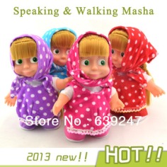 2013 Newly Hot sale Russian Speaking& Walking  Masha and Bear toys masha doll Free shipping-in Electronic Pets from Toys & Hobbies on Aliexpress.com