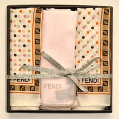 Fendi Handkerchiefs Gift Set Women Cotton  Discount Women Designer Scarves Outlet | Como Milano