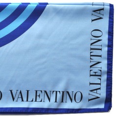 Valentino Scarf Blue Navy  Discount Women Designer Scarves Outlet | Como Milano