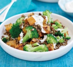 Roasted sweet potato, lentil and broccoli salad | Australian Healthy Food Guide