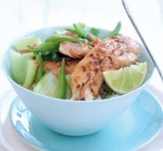 Lime and chilli chicken with wilted greens | Australian Healthy Food Guide