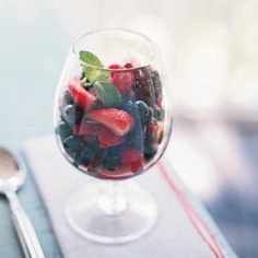 Summer Berry Medley with Limoncello and Mint < 100 Healthy Dessert Ideas - Cooking Light
