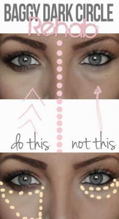 Great tips for concealing dark under-eye circles