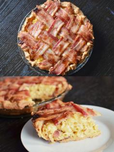 How To Make A Macaroni And Cheese Pie With A Bacon Lattice