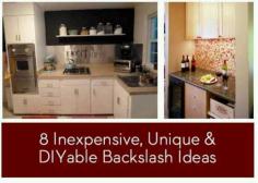 DIY backsplash, from Curbly