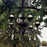 Solar light outdoor chandelier