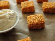 Home Skillet - Cooking Blog: Seasoned Tofu Nuggets with Honey Mustard Dipping Sauce