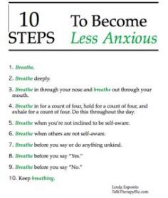 Breathing Exercises to help manage anxiety