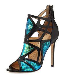 hoooooooly yes  { Odyssey Iridescent Cutout Bootie }