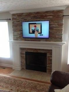 Add a mantel, crown molding and replace the brass and voila!