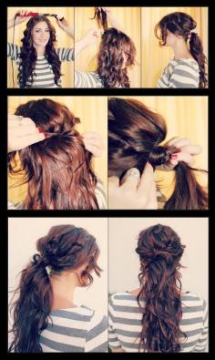 Make A Boho Chic Ponytail | hairstyles tutorial