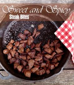 Sweet and Spicy Steak Bites | Taking On Magazines | www.takingonmagaz... | Quick, easy and absolutely delicious, these steak bites make an awesome snack or main dish meat any time of year.