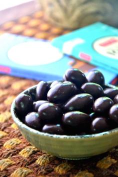 Dark Chocolate Covered Almonds #glutenfree