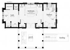 Small Plan: 477 Square Feet, 1 Bedroom, 1 Bathroom - 028-00105