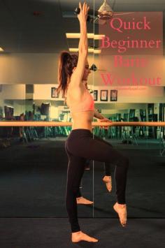 This beginner barre workout is awesome and you can totally do it from home!  ohsweetbasil.com