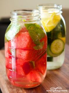 Detox Water- make your own cleansing detox drinks.