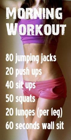 Easy and quick morning   workout