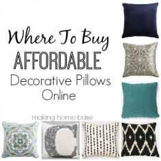 Where to Buy Affordable Pillows Online- by Making Home Base