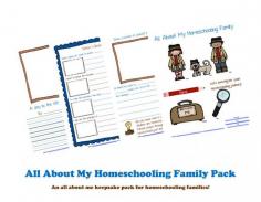 Free Printable Pack: All About My Homeschooling Family | ManagingYourBless...