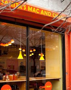 S'MAC, New York City. Restaurant that makes fancy gourmet mac and cheese dishes.