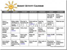 August Activity Calendar for Kids - Summer Bucket List made easy! #kidsactivities #summerfun #summerbucketlist
