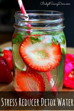 Feeling stressed this drink is for you :) Stress Reducer Detox Water Recipe #drink #infusedwater #water #budgetsavvydiva via budgetsavvydiva.com
