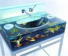 Fishtank sink.