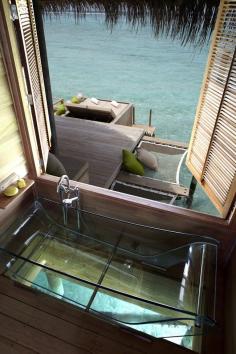 Six Senses Resort in Laamu, Maldives.  Now this is relaxing, luxury and peace!