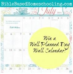 Win a Well Planned Day Wall Calendar!