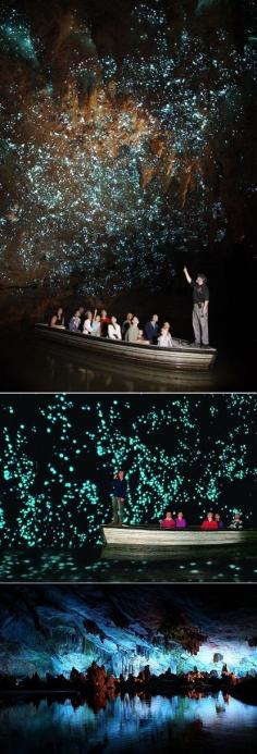 Waitomo Glowworm Grotto in New Zealand - wow. Just wow. I need to see this!