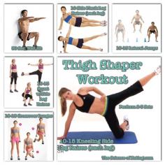 These exercises can help tighten the muscles on the outside of the thighs, giving you the look of long, lean legs. Cardio can help get this look but only toning moves combined with cardio can truly sculpt your legs into your own personal work of art. To add a little cardio to this workout start and end with a 15 minute jog or brisk walk!