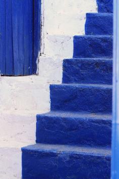 Blue steps, Hydra island, Saronic, Greece - Kitsakis