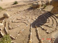 TRIANGLE T HISTORIC RANCH  Labyrinths were used by most indigenous cultures, from Australia to Peru , and North America to Northern Europe , in some form or another since the beginning of documented civilization. One of the most familiar is the Cretan, seven circuit, “classical” labyrinth made famous by the myth of Theseus and the Minotaur and found on the Minoan coins of ancient Crete .