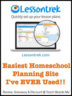 Homeschool Planning with Lessontrek #giveaway and 50% off coupon!