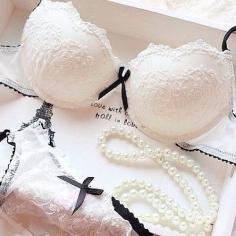 Special lingerie made out of leftover fabric from your wedding dress! Such a cute idea!