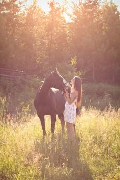 A girl and her horse