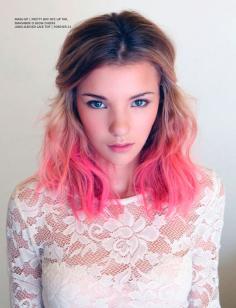 Think Pink shoot for Eliza Magazine.     Photographer: Tracy Rasinski  Makeup: Heather Wilson  Hair: Annabelle Jones  Stylist: Alexandra Evjen