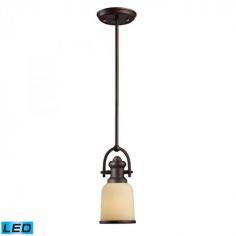 ELK lighting - One Light Oiled Bronze Down Mini Pendant : 66171-1-LED | Southern Lights