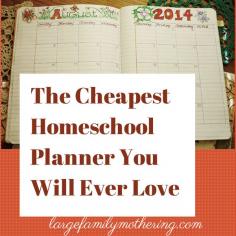 The Cheapest  Homeschool Planner You Will Ever Love! (Create the perfect #homeschool planner for only one dollar!)