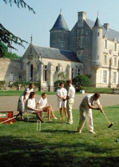 just a little afternoon croquet on the lawn