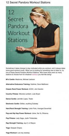 The best Pandora stations for working out