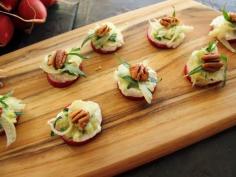 Home Skillet - Cooking Blog: Radish and Fennel Apple Salad Bites with Anchovy Spread