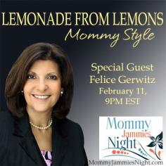 LaToya Edwards hosts her first Mommy Jammies Night LIVE with her special guest Felice Gerwitz, speaking on the topic of Lemonade from Lemons: Mommy Style.  Come listen Tuesday evening at 9 p.m. EST LIVE or on  replay! #HSradio