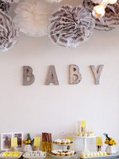 modern baby shower